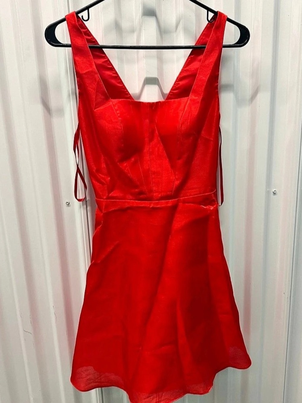 Hailey Logan Adrianna Papell Red Mini Dress Size XS